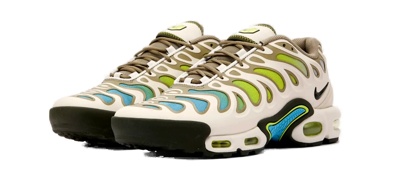 NIKE AIR MAX PLUS DRIFT BEIGE GREEN BLUE