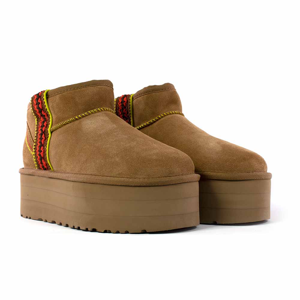 Ugg classic ultra mini braid platform
